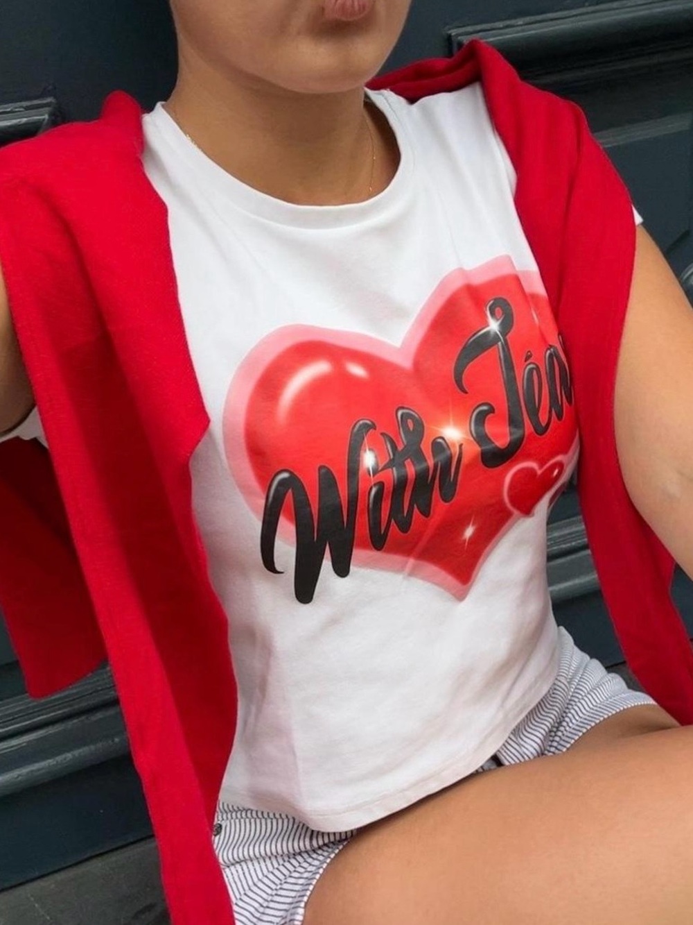 With Jéan Heart Tee